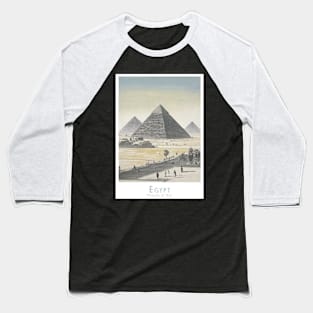 Vintage Majestic Giza Pyramids Egypt Baseball T-Shirt